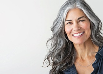 Portrait of mature woman with beautiful smile